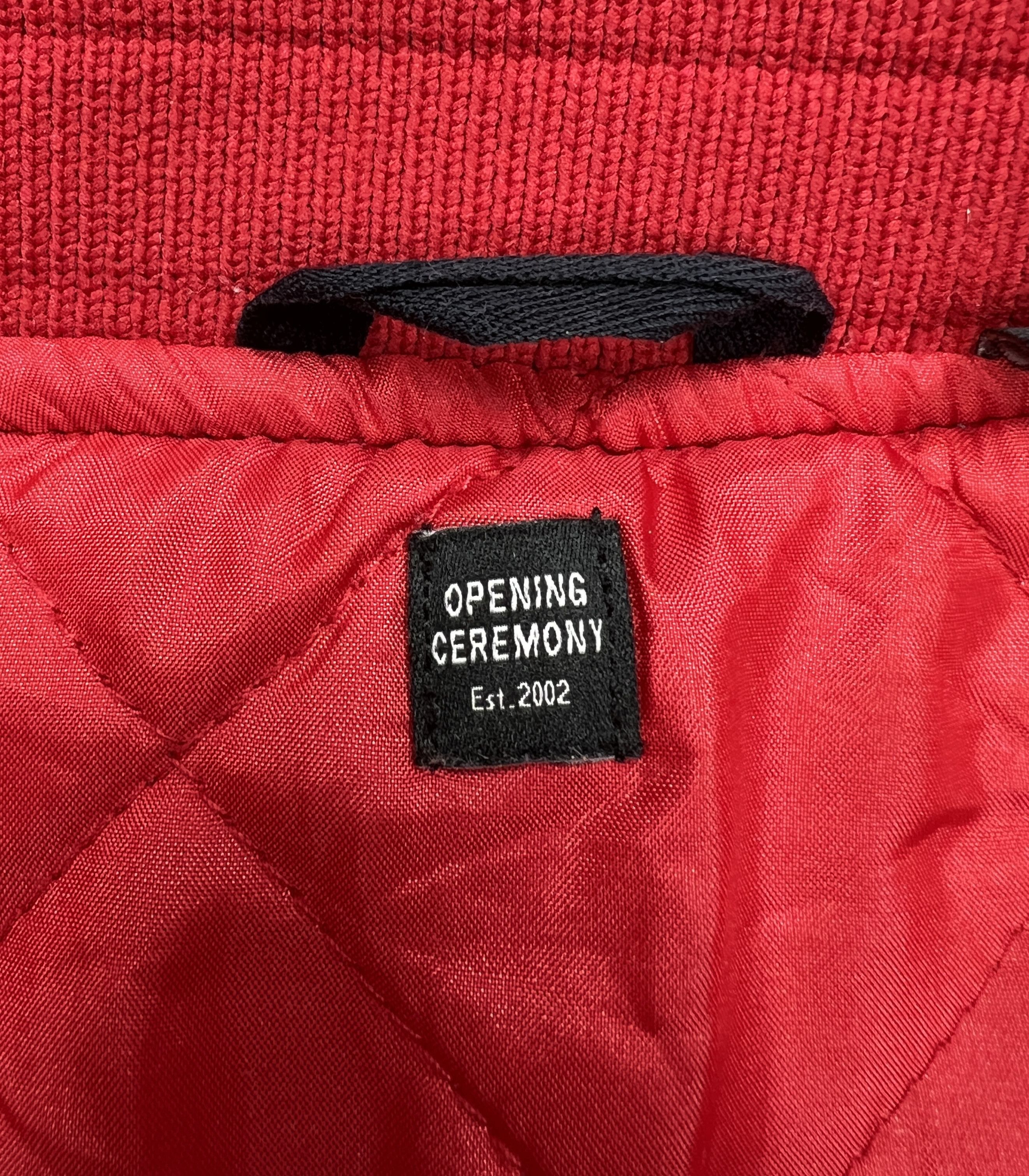 Opening Ceremony Opening Ceremony Red Nylon Bomber Jacket Spell Logo Size US M / EU 48-50 / 2 - 9 Thumbnail