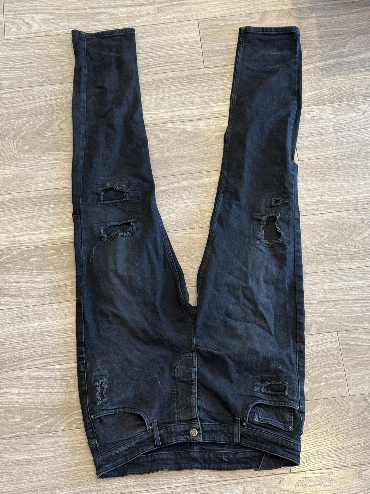 Ksubi Ksubi distressed straight fit jeans Size US 36 / EU 52 - 1 Thumbnail