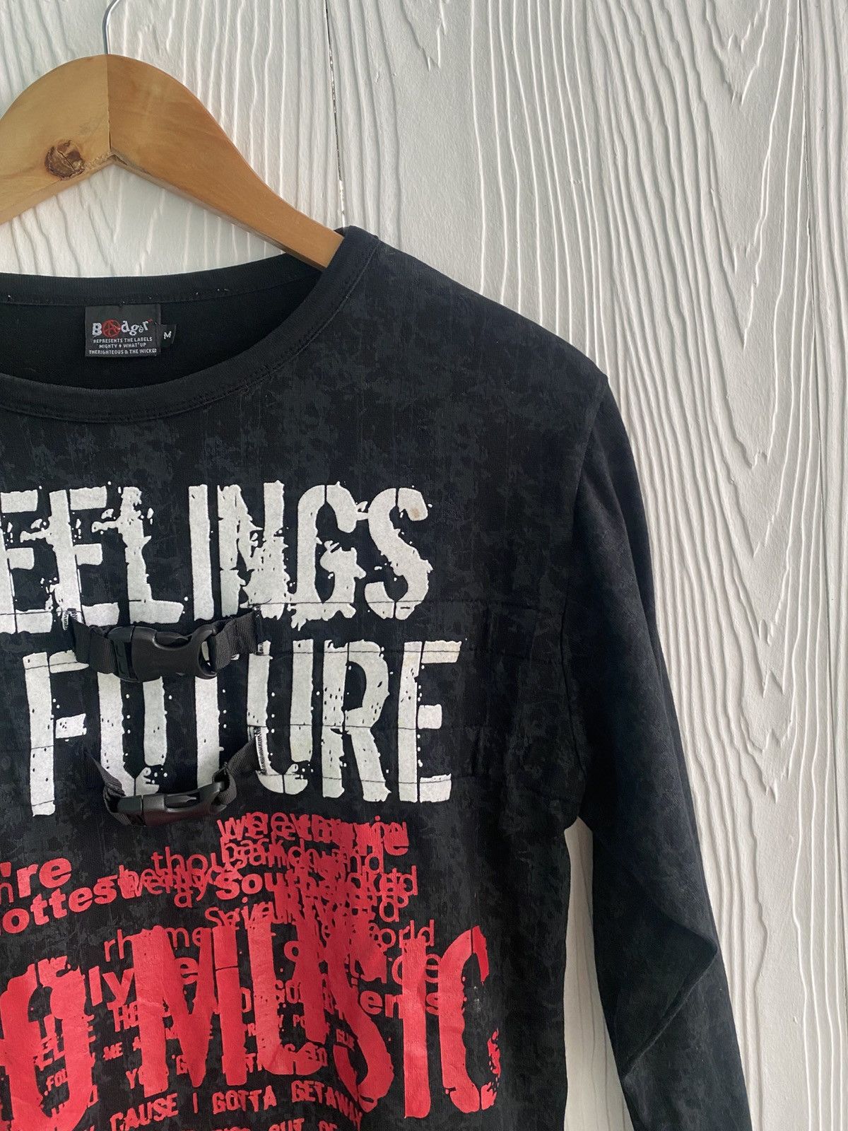 Seditionaries Bodger Punk Anarchy Cropped Long Sleeve T-shirt Size M / US 6-8 / IT 42-44 - 4 Thumbnail