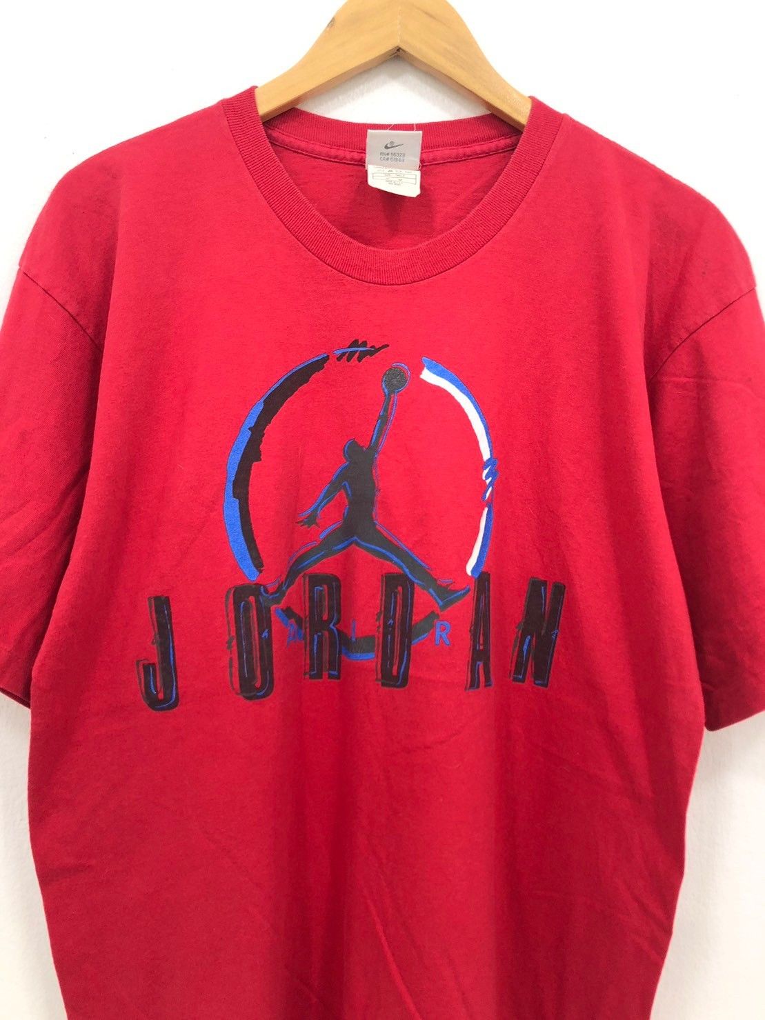 Jordan Brand × Nike × Vintage Vintage 90's Nike Jordan shirt Gray Tag label wts01 Size US M / EU 48-50 / 2 - 1 Thumbnail