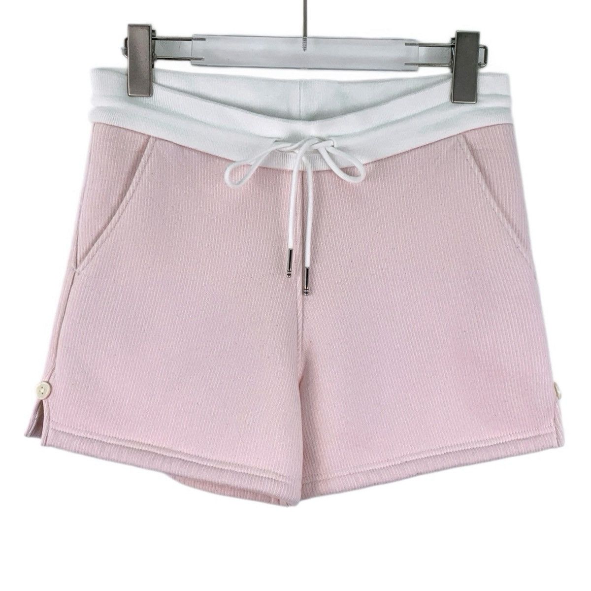 Thom Browne THOM BROWNE Light Pink Cotton Drawstring Casual Sports K26WX Size 27" / US 4 / IT 40 - 1 Thumbnail