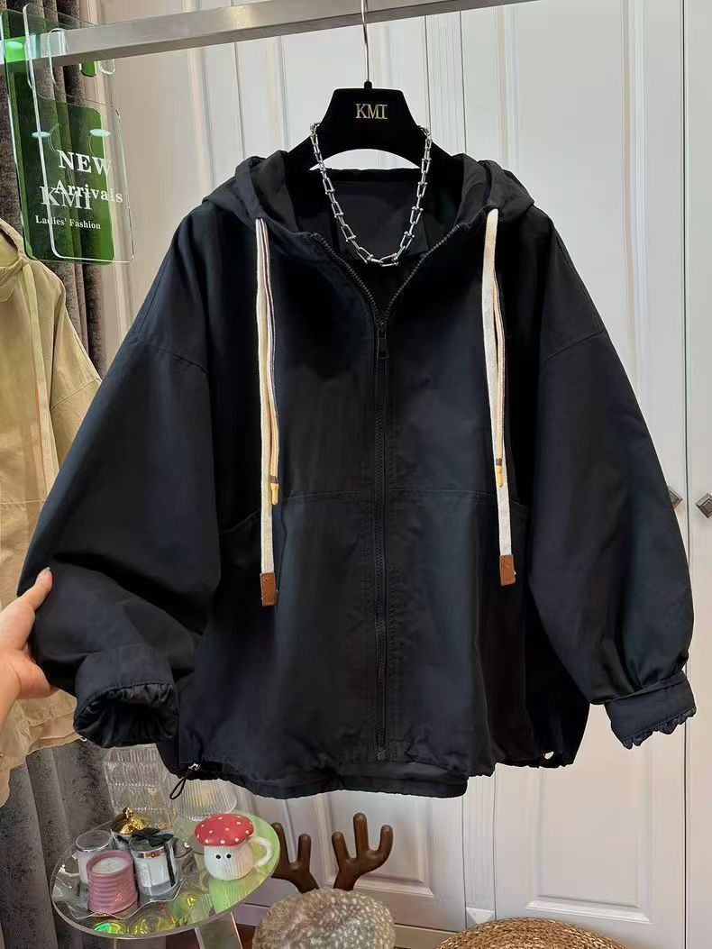 Vintage Black Oversized Hooded Casual Jacket Size M Size US M / EU 48-50 / 2 - 2 Thumbnail