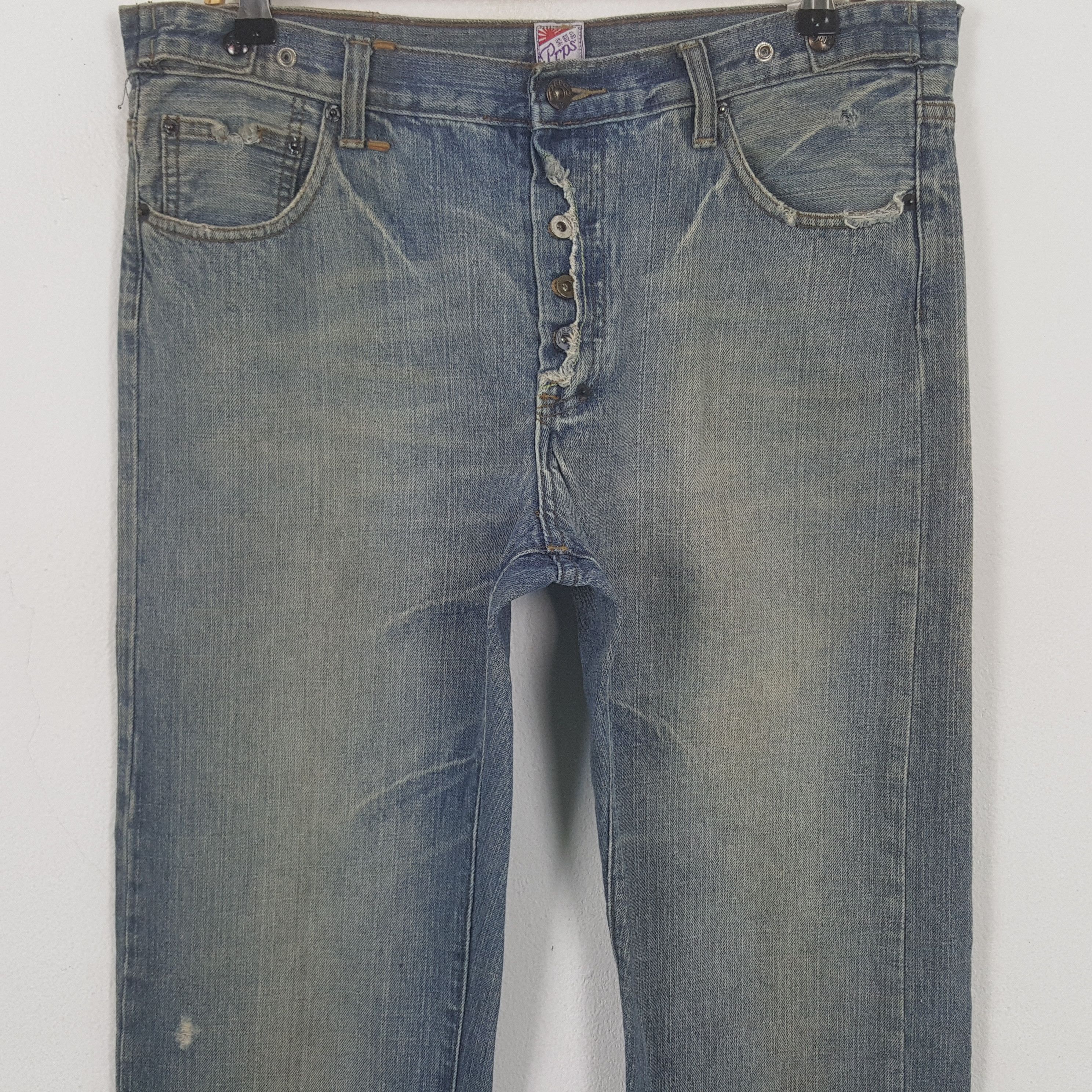 Prps Vintage Prps Japanese Brand Distressed Denim Jeans RR11 Size US 36 / EU 52 - 2 Thumbnail