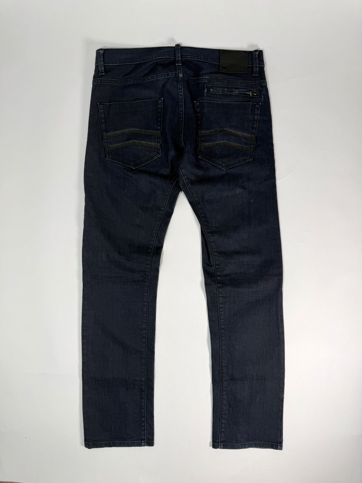 Armani Exchange Armani Painted Moto Style Denim Size US 33 - 4 Thumbnail