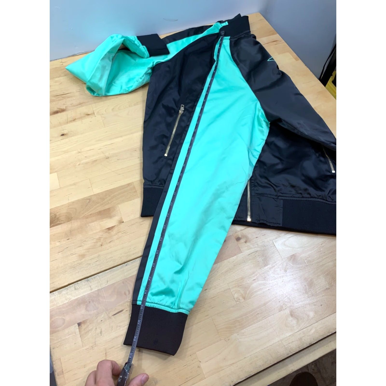 Vintage Jeffree Star Fashion High How Are Ya? Bomber Jacket Women M Black Zip Casual Satin Polyester Stars Theme Regular Zip Size M / US 6-8 / IT 42-44 - 7 Thumbnail
