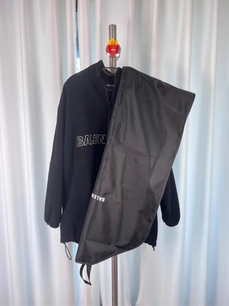 Balenciaga Balenciaga Letter embroidered zip-up cotton jacket polar f Size US S / EU 44-46 / 1 - 3 Thumbnail