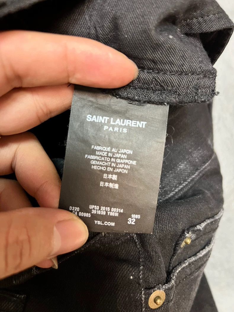 Saint Laurent Paris saint Laurent parisFall/Winter Black Wrecking Jeans 2503-N Size US 32 / EU 48 - 4 Thumbnail