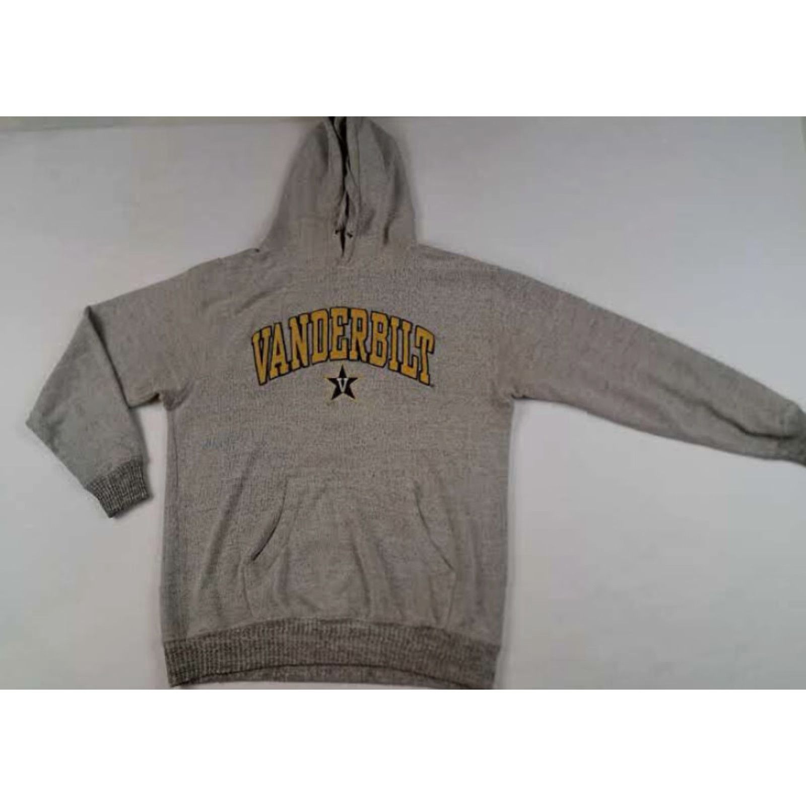 Jansport Vanderbilt Grey Large Hooded stitched Sweatshirt Jansport Mens L Gray Hooded Sweatshirt with Embroidered Stitch Jansport Pullover Sweatshirt Size US L / EU 52-54 / 3 - 2 Thumbnail