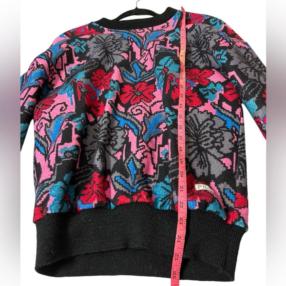 Fila Fila l Rare Vintage 1980’s Floral Pullover Sweatshirt Size 4 Size S / US 4 / IT 40 - 4 Thumbnail