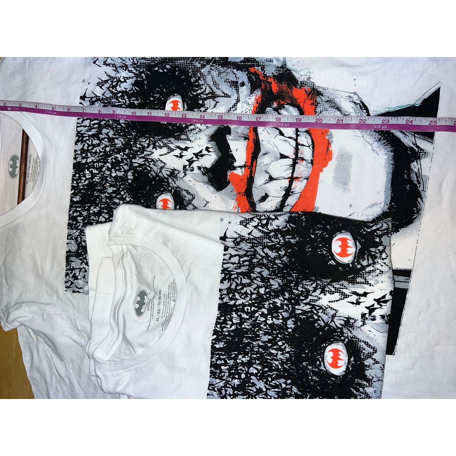 Vintage Batman The Joker Shirt White Movie Tee Halloween NWT XL Size US XL / EU 56 / 4 - 9 Thumbnail
