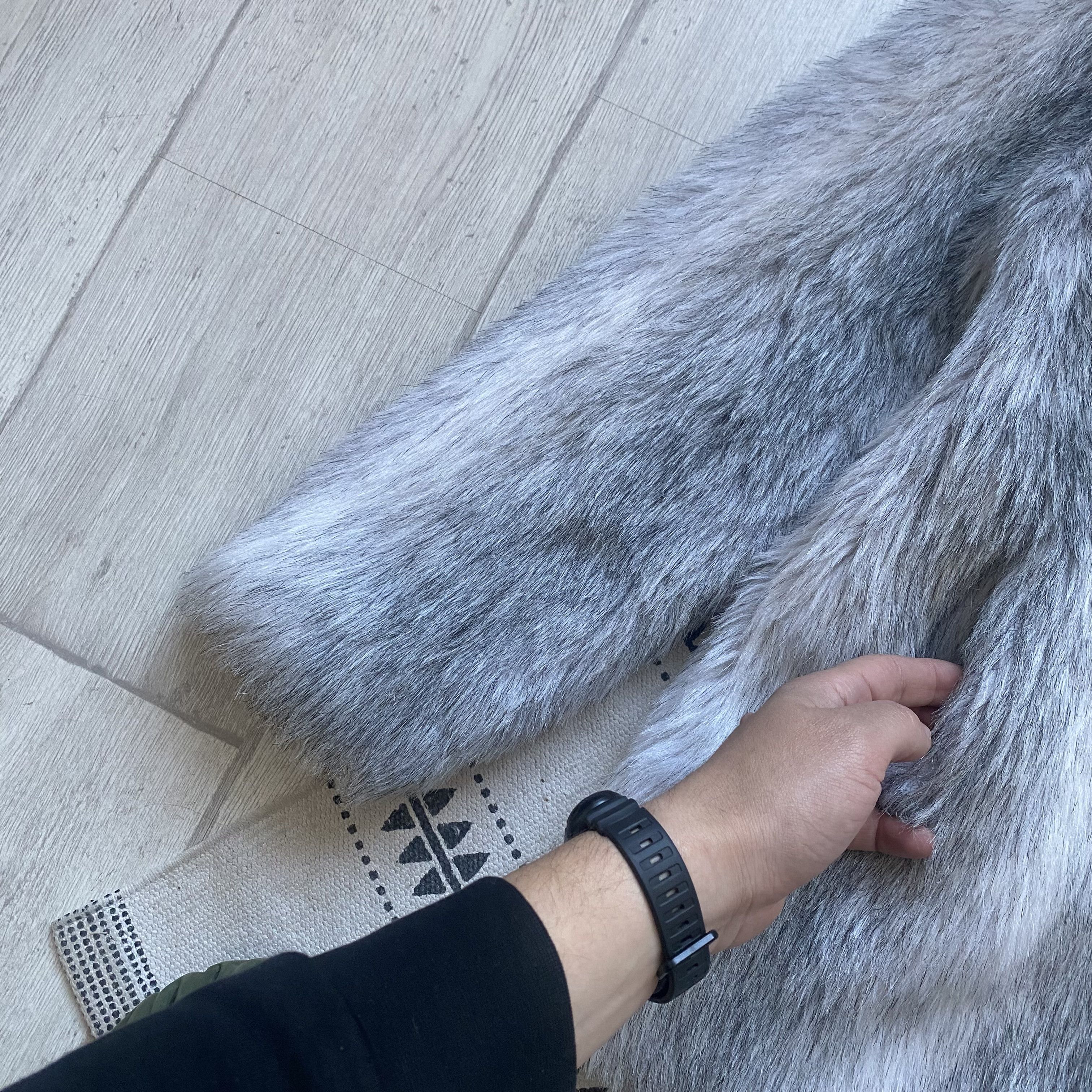 If Six Was Nine Vintage 80-90s Fur Faux coat jacket Avant Garde LGB oldmoney Size S / US 4 / IT 40 - 4 Thumbnail