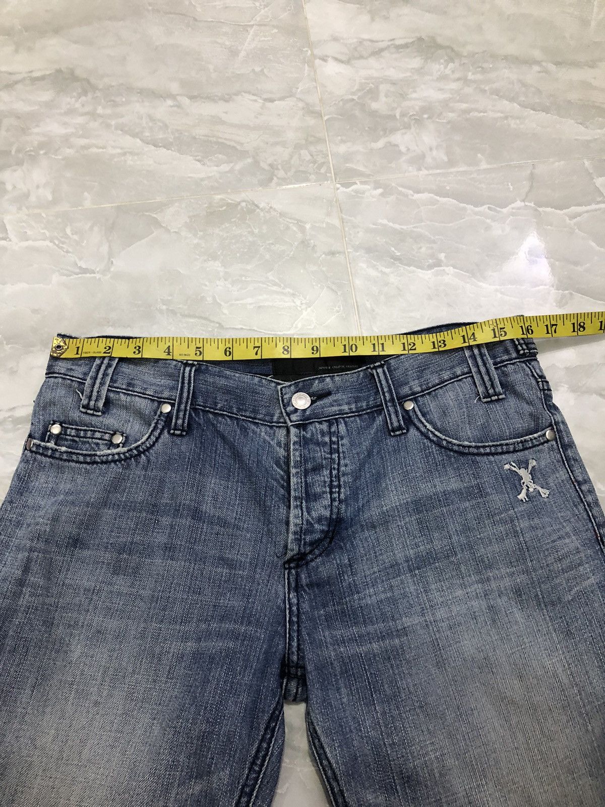Japanese Brand Of The Neige Style Distressed Denim Shorts Size US 32 / EU 48 - 12 Thumbnail