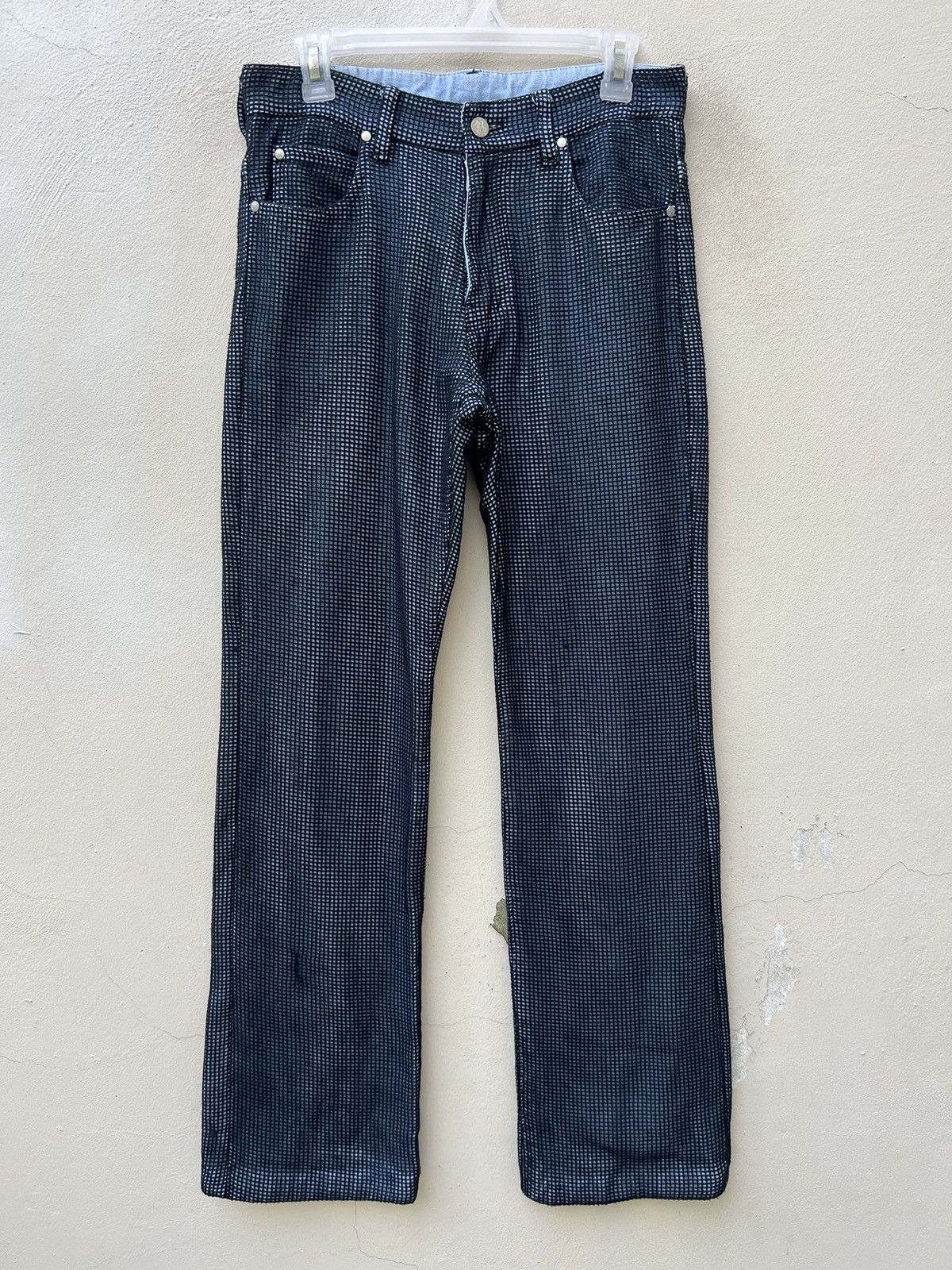 Jean Paul Gaultier Vintage Jean Paul Gaultier Paris Mesh Denim Flare Jeans Size US 30 / EU 46 - 6 Thumbnail