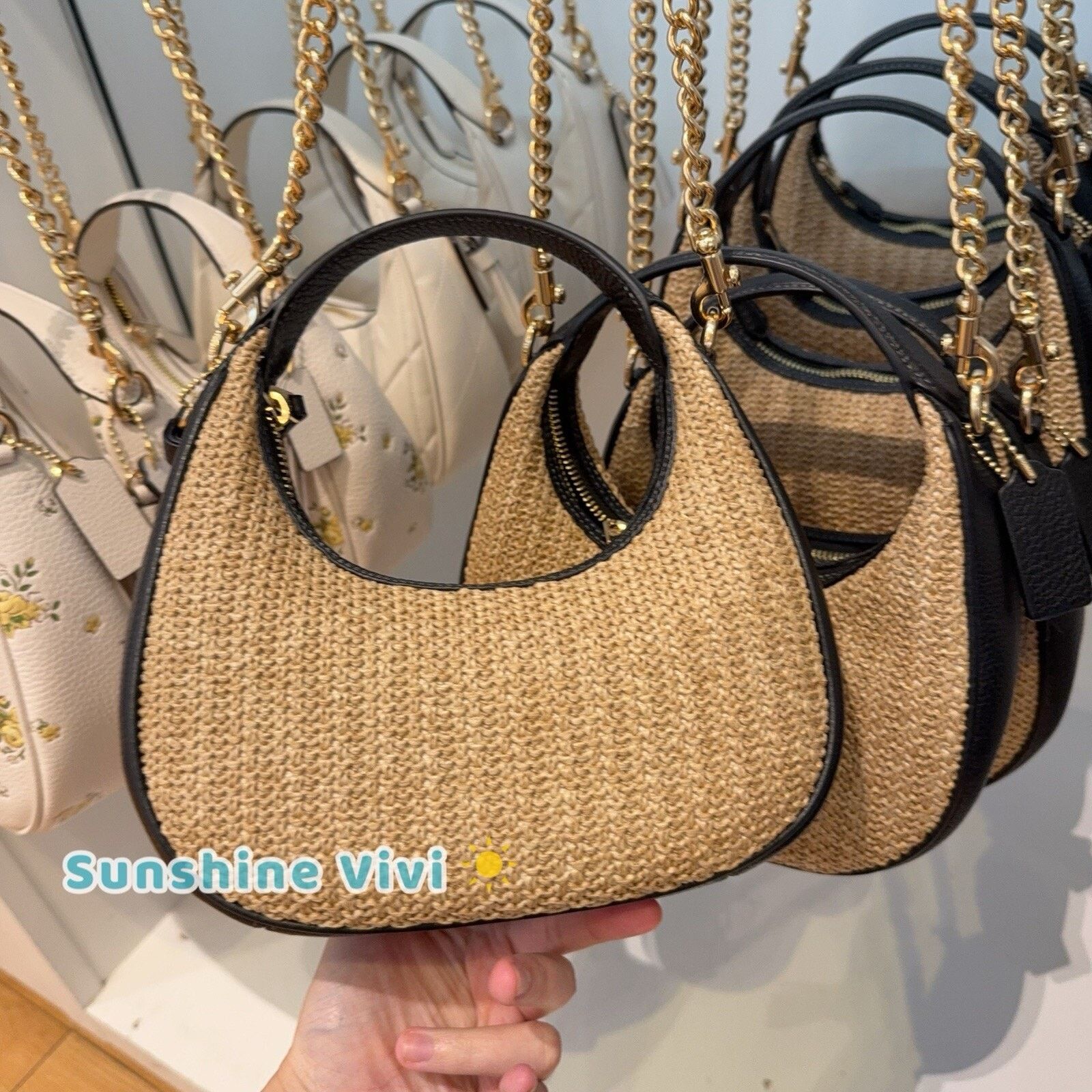 Coach NWT Coach Carmen Mini Crossbody Bag CAL02 Toast/Black Size ONE SIZE - 2 Thumbnail