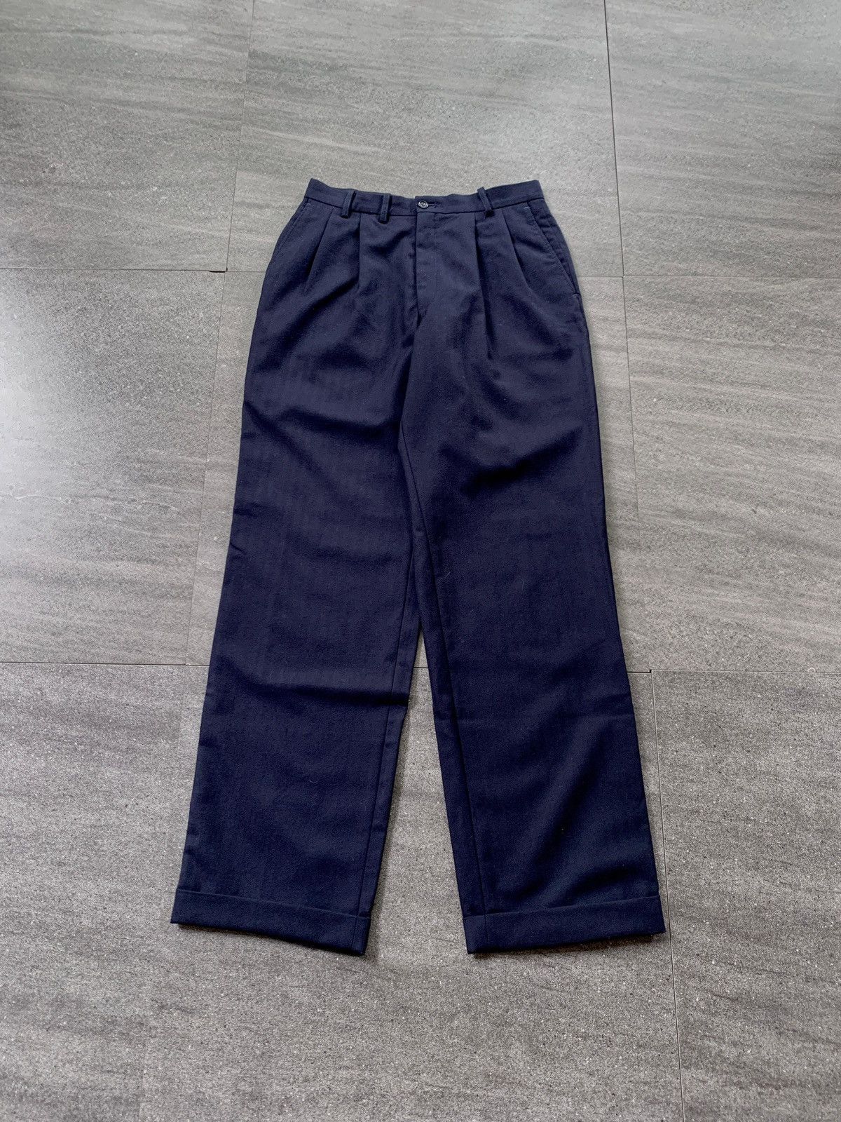 Yohji Yamamoto FREE TAX! Y's for Men Wideleg Cuffed Trousers Size US 29 - 1 Thumbnail