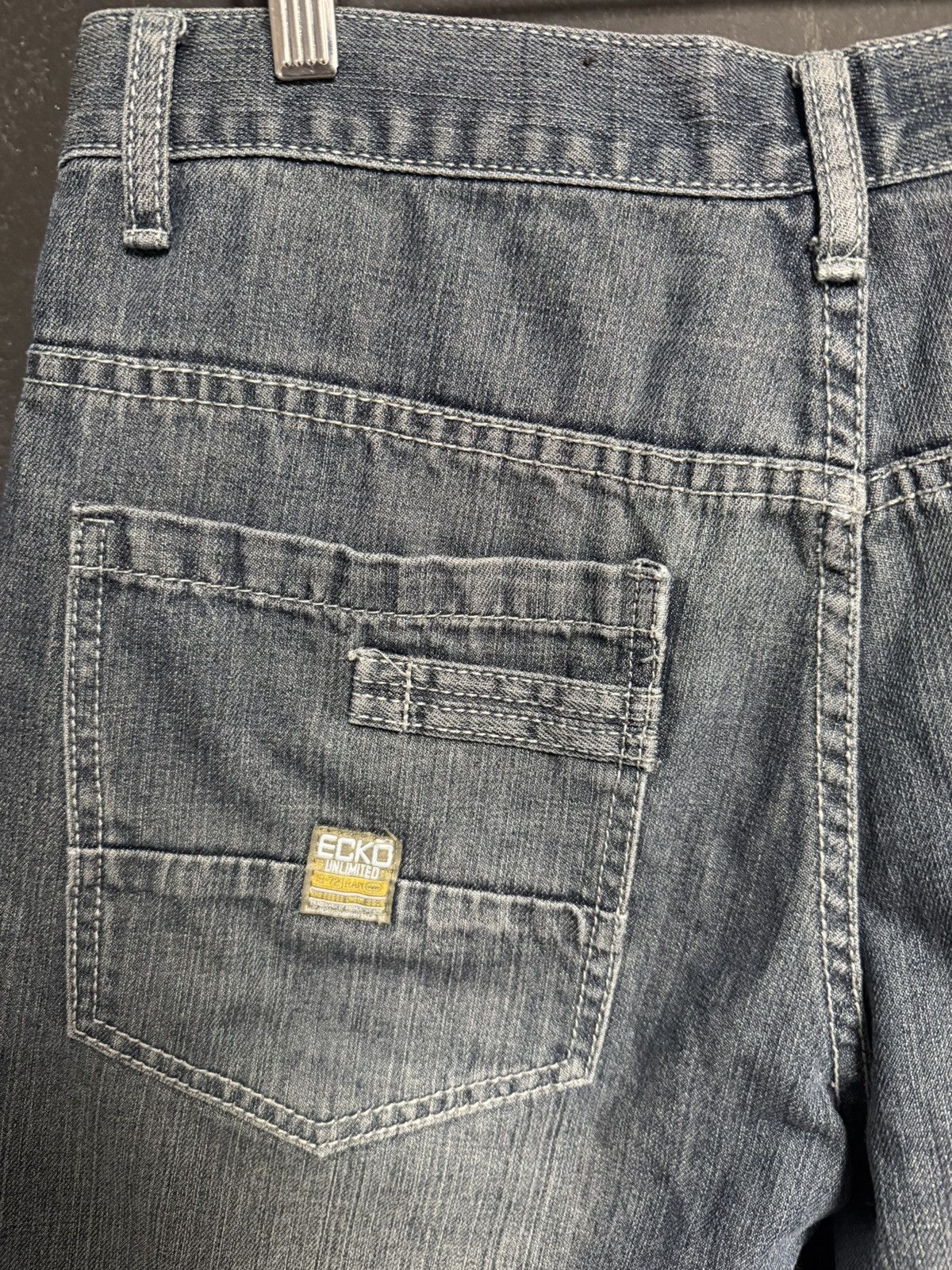 Ecko Unltd. Vintage Y2K Ecko Untld. Faded Jean Shorts Jorts 90s Size US 30 / EU 46 - 7 Thumbnail