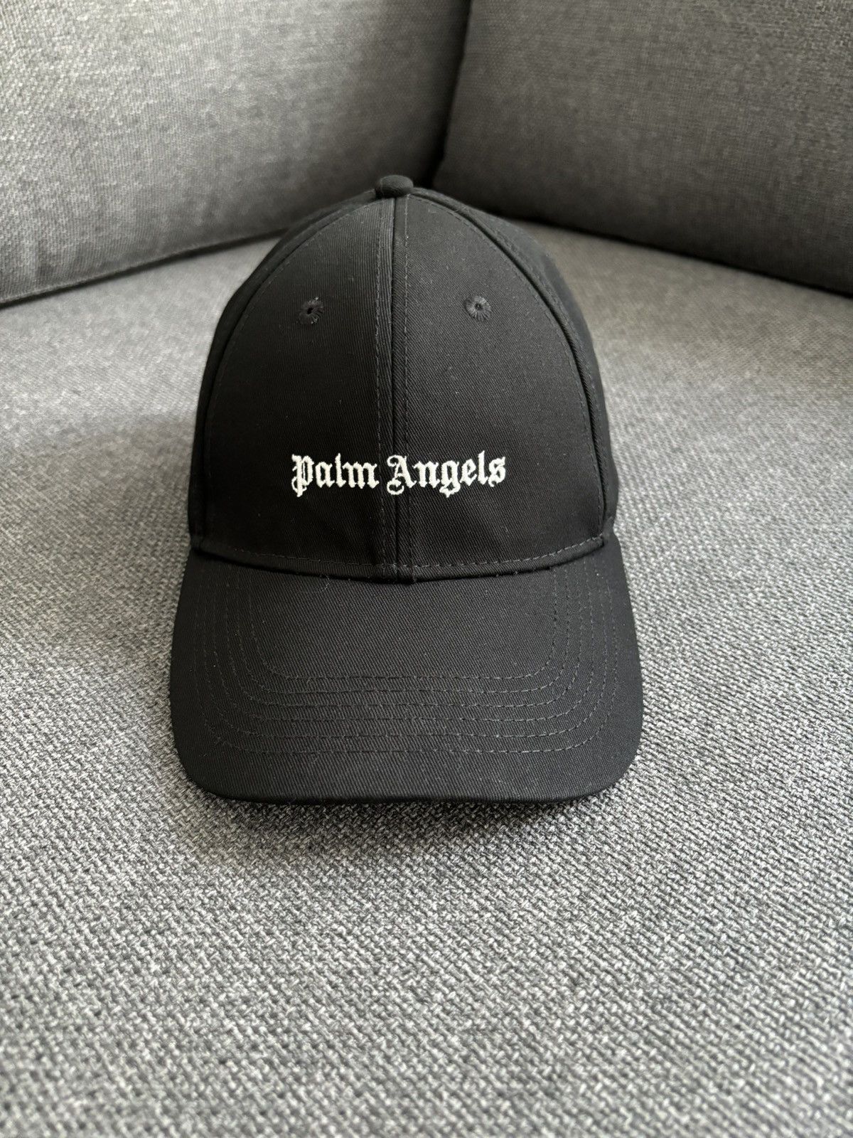Palm Angels Palm Angels Logo Embroidered Cap Black Size ONE SIZE - 1 Thumbnail