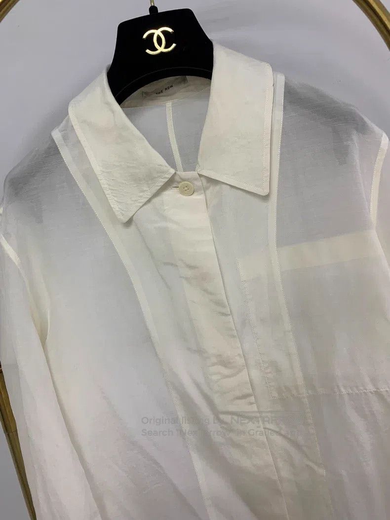 The Row The Row White lapel shirt Size XS / US 0-2 / IT 36-38 - 2 Thumbnail