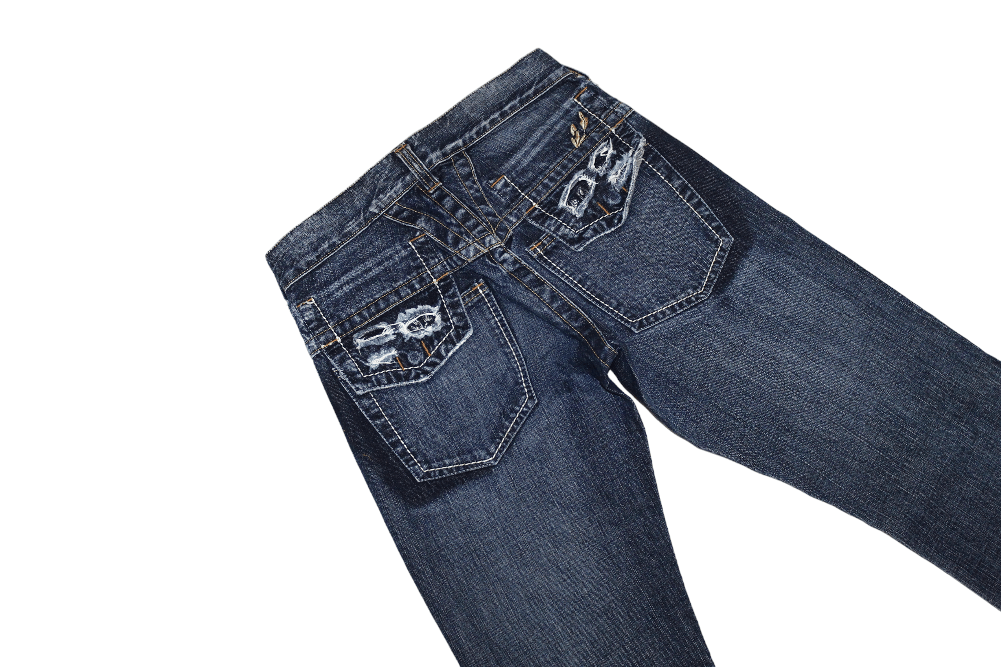 Marithe + Francois Girbaud Marithe Francois Girbaud Blue Stonewashed Straight Jeans Size 26" / US 2 / IT 38 - 6 Thumbnail