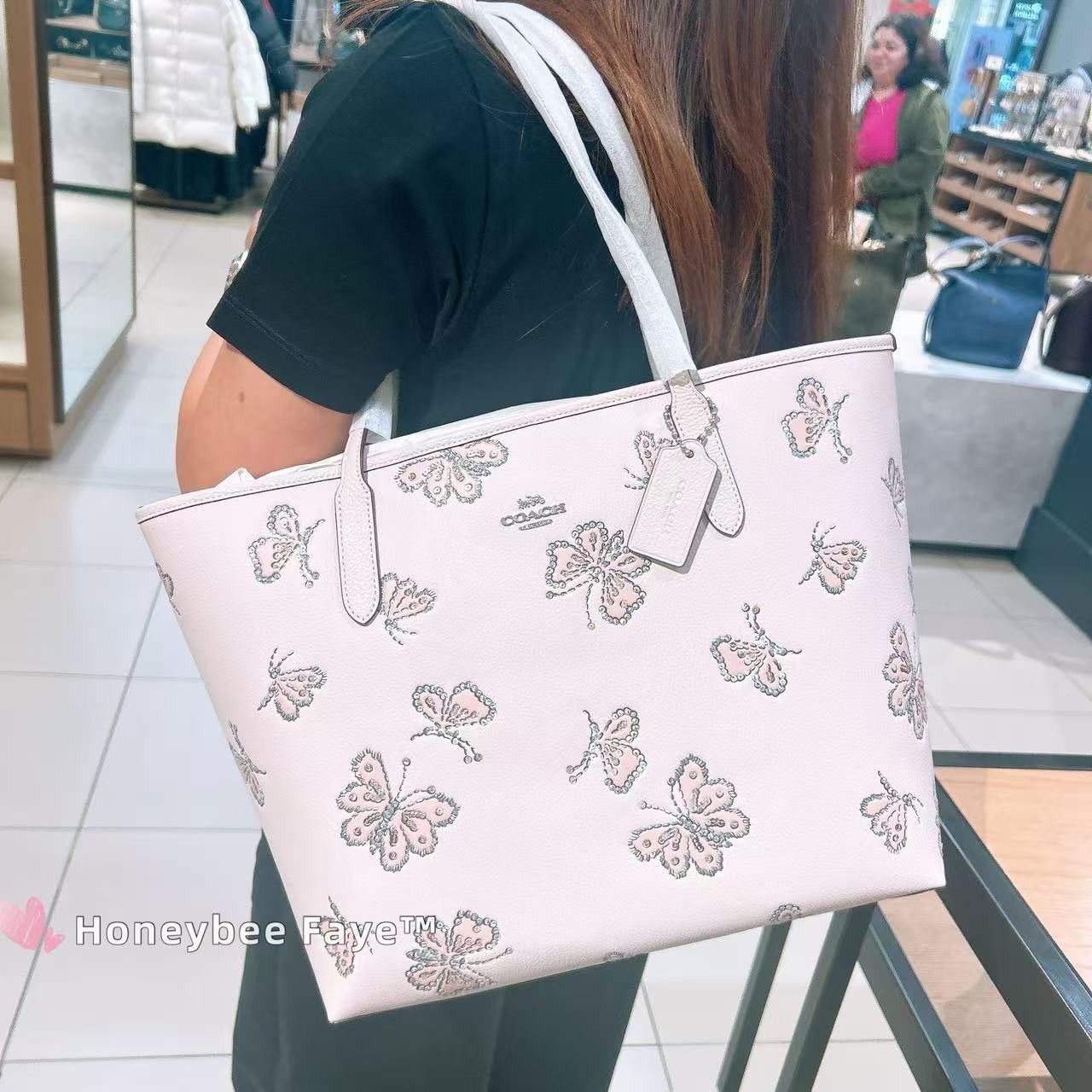 Coach City Tote Bag With Butterfly Print CCE93 Size ONE SIZE - 3 Thumbnail