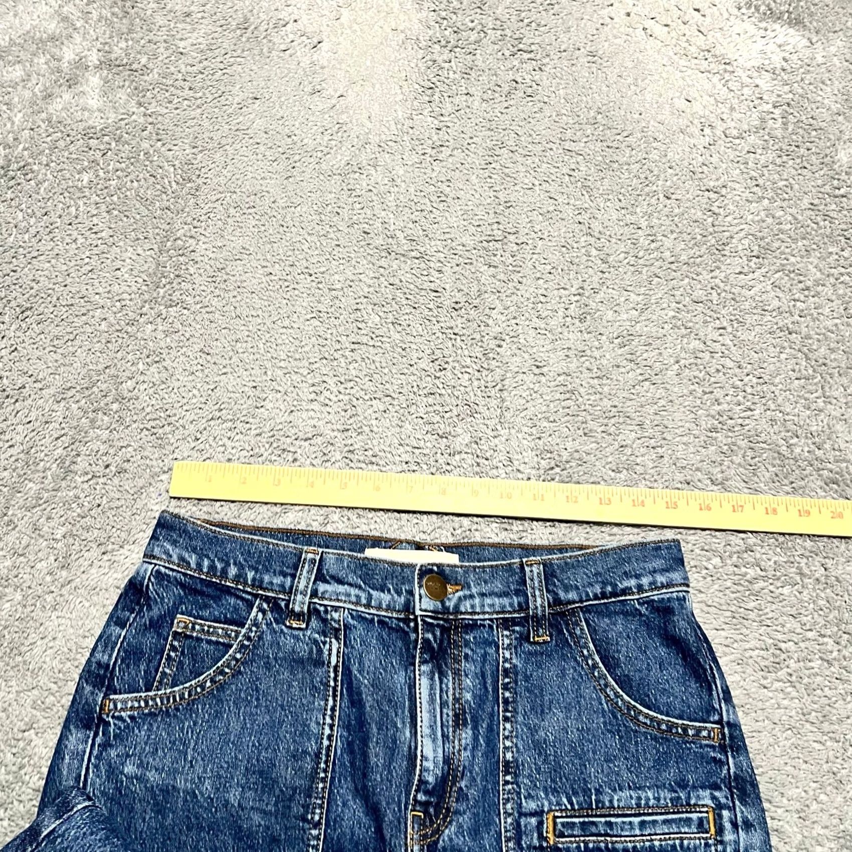 Vintage VINTAGE Seventy Mochi Queenie Jeans Womens 29 Flare High Rise Blue Denim 30x30 Womens Size 29" - 7 Thumbnail