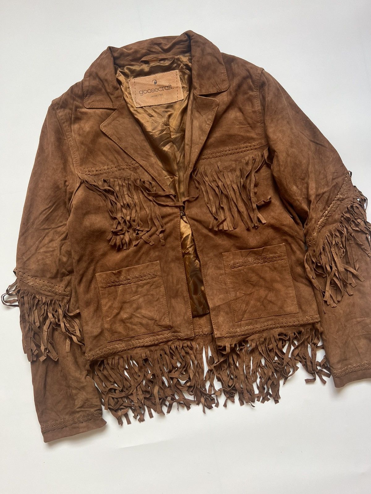 GOOSECRAFT Goosecraft Suede Western Cowboy Leather Jacket Size S / US 4 / IT 40 - 10 Thumbnail