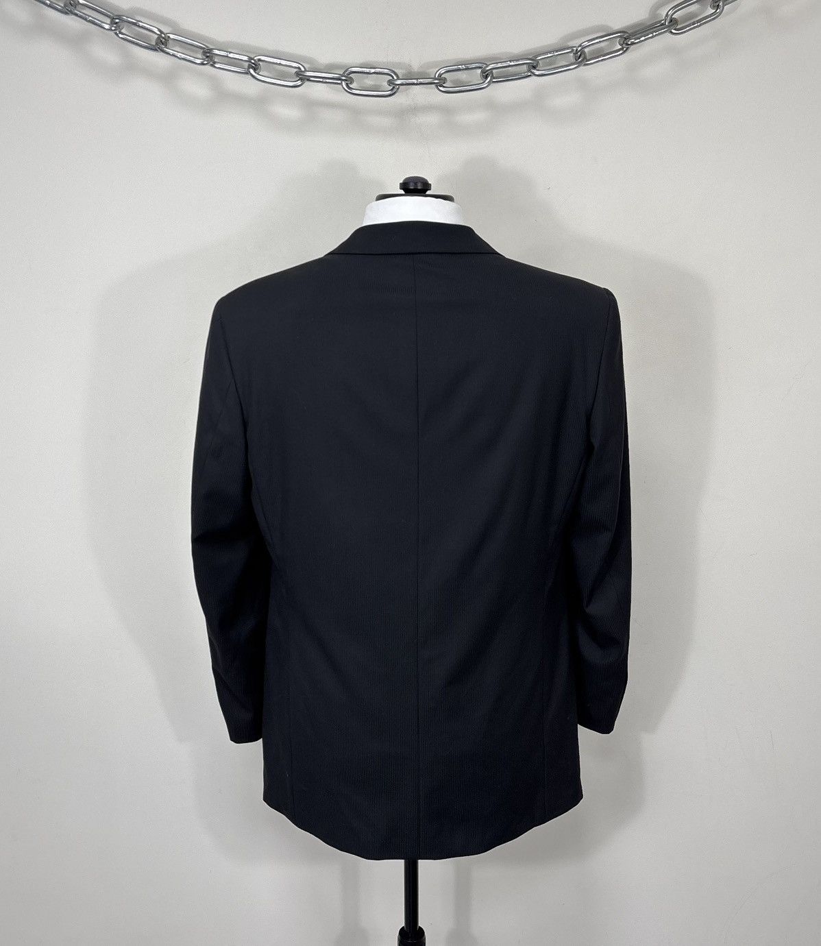 SCABAL Scabal Men’s MTM Black Super 120’s Wool Tuxedo Dinner Suit Size 42R - 16 Thumbnail