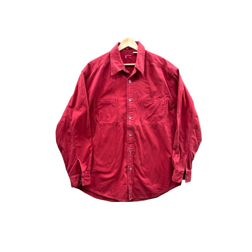 Levi's × Vintage Vintage Levi's Red Button Up Shirt Loose Fit Size US L / EU 52-54 / 3 - 1 Thumbnail