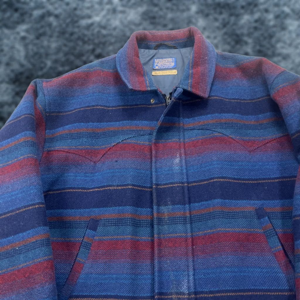 Pendleton VINTAGE Pendleton Jacket Mens XL Blue Red High Grade Western Wear Wool USA 70s Jacket Mens XL Blue Red Pendleton Western Wool USA 70s Size US XL / EU 56 / 4 - 1 Thumbnail