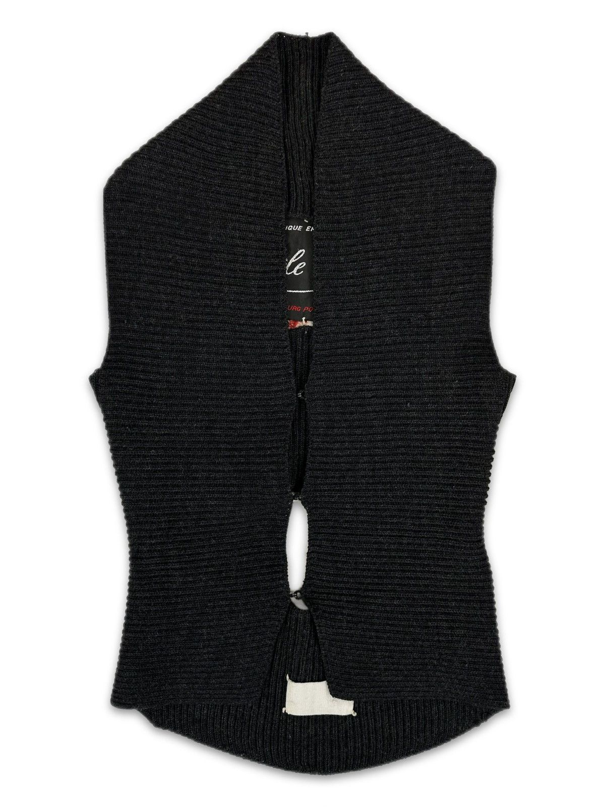 Maison Margiela AW04 Maison Margiela Lurex Knit ‘Big Tag’ Cut Out Top Size M / US 6-8 / IT 42-44 - 4 Thumbnail