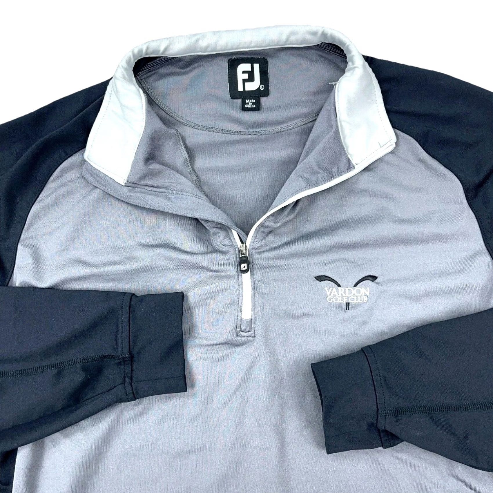 Footjoy Foot Joy Sweatshirt Men Large Gray Pullover Quarter Zip Performance Sweater Golf Size US L / EU 52-54 / 3 - 2 Thumbnail