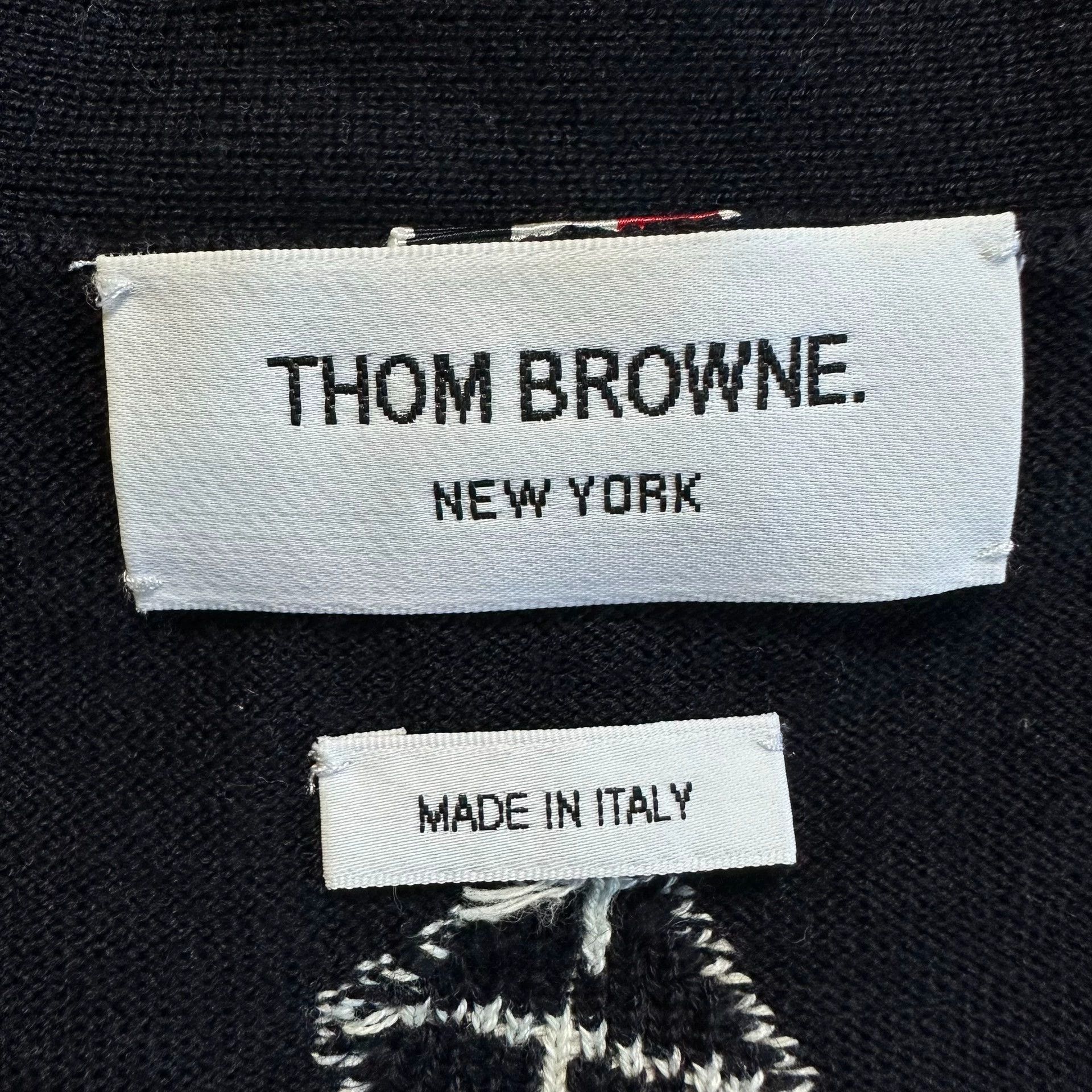 Thom Browne thom browne navy cardigan with kite print Size US M / EU 48-50 / 2 - 4 Thumbnail