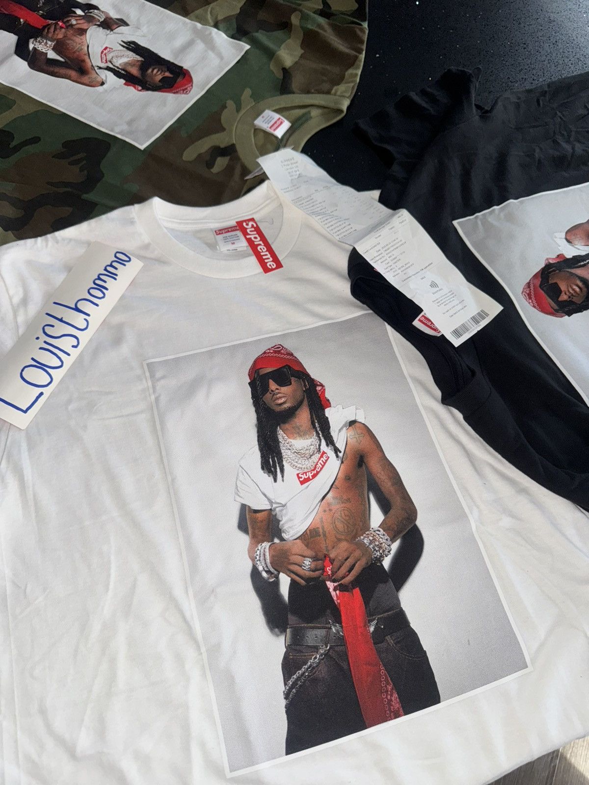 Supreme Supreme Playboi Carti Fw25 White Photo Tee | Grailed