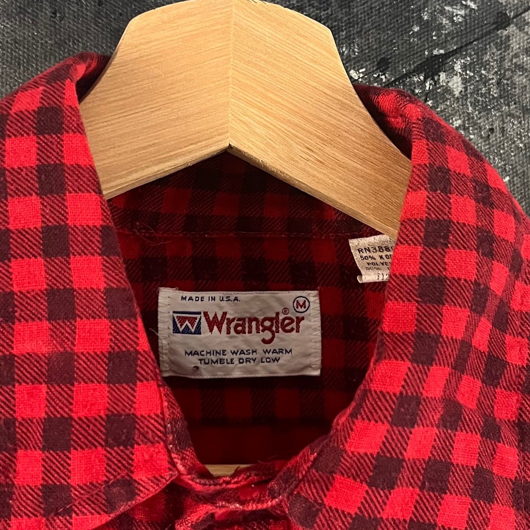 Vintage × Wrangler Vintage 80’s Wrangler button shirt Size US M / EU 48-50 / 2 - 3 Thumbnail