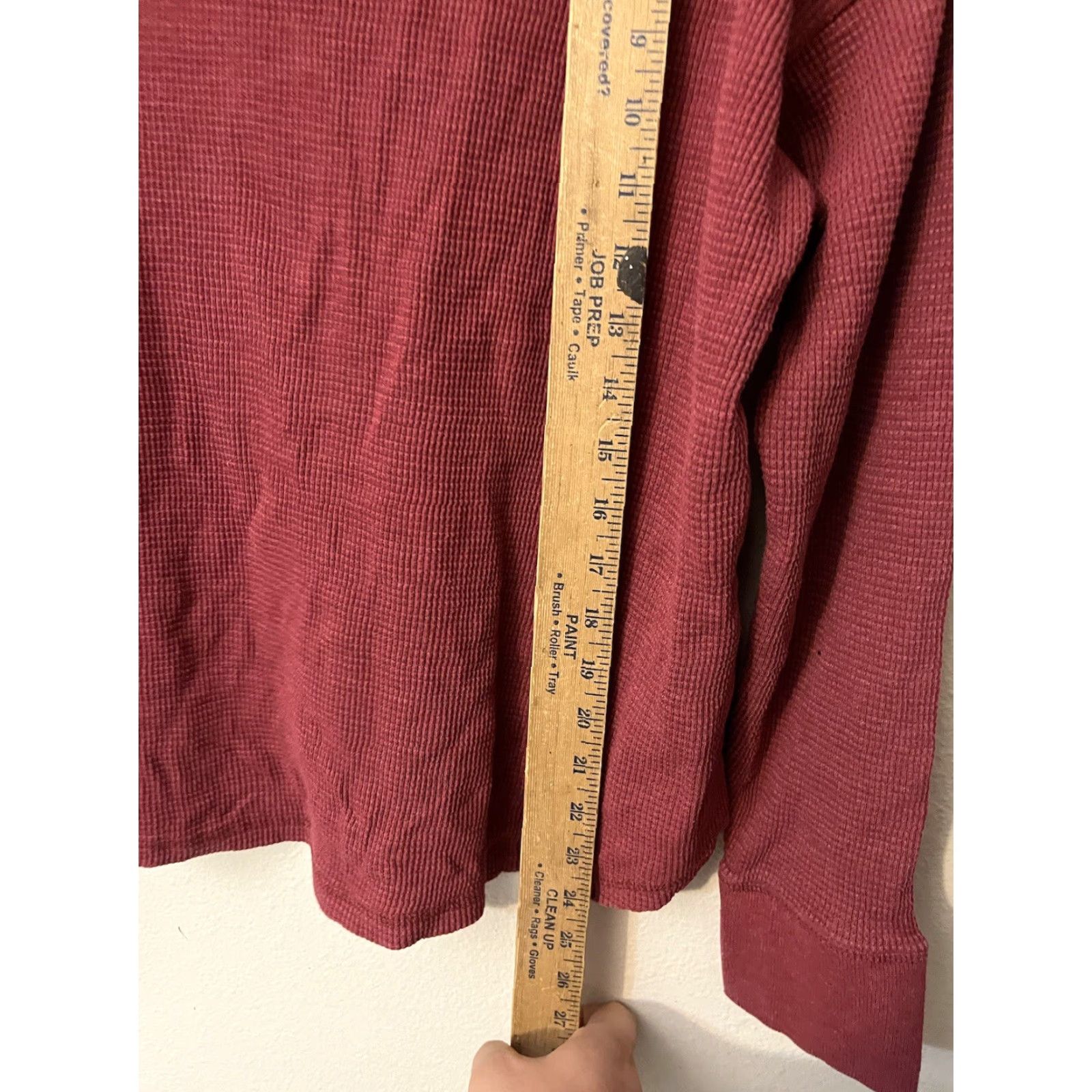 Eddie Bauer Eddie Bauer Sweater Womens Large Red Waffle-Knit V-Neck Pullover Long Sleeve Casual Outdoor Size L / US 10 / IT 46 - 4 Thumbnail