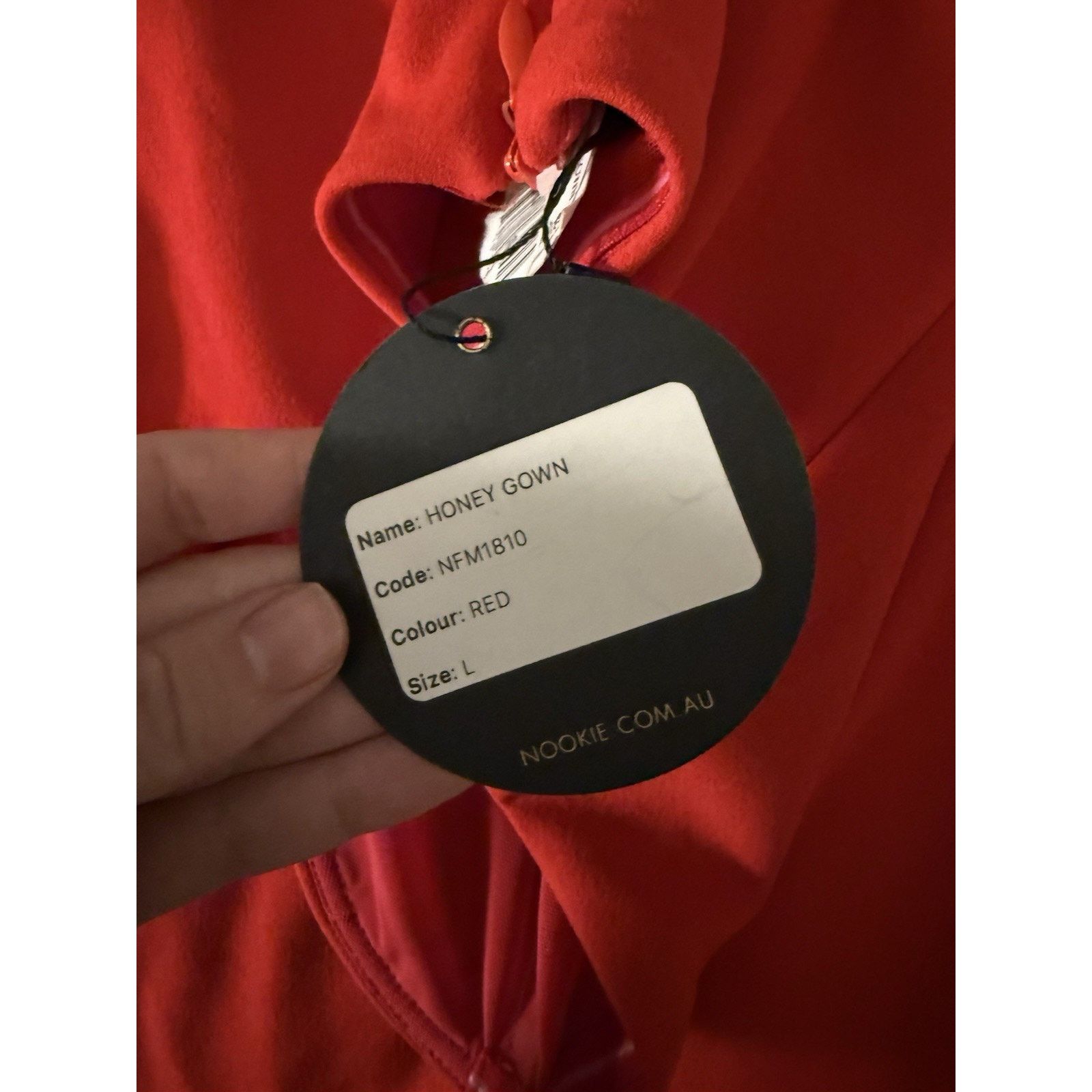 Other NWT Nookie Red Strapless Maxi Honey Gown Dress L Size M / US 6-8 / IT 42-44 - 3 Thumbnail