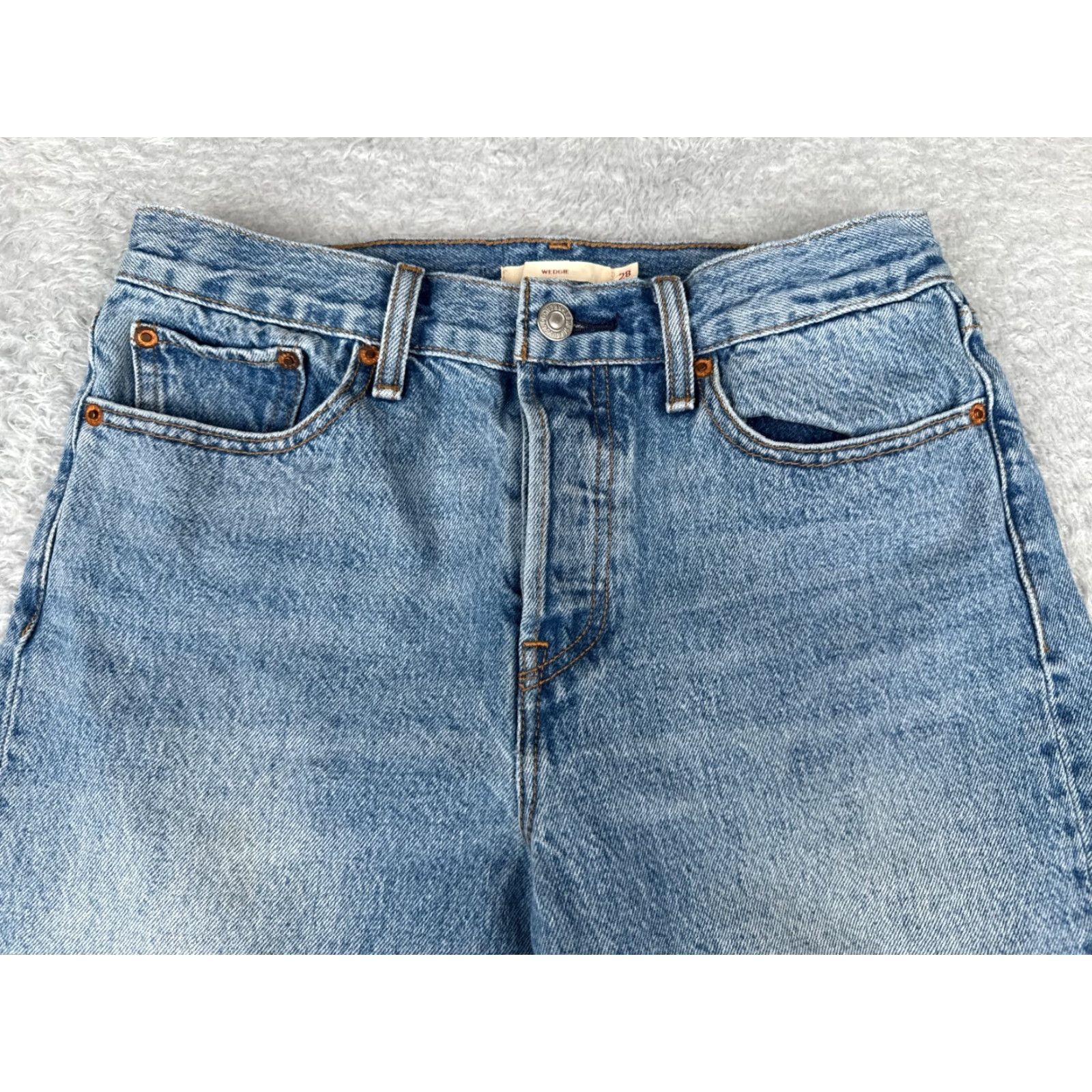 Levi's Levi's Wedgie Fit Skinny Jeans Womens 28 Blue Denim 5-Pocket Retro Clothing Size 28" / US 6 / IT 42 - 4 Thumbnail