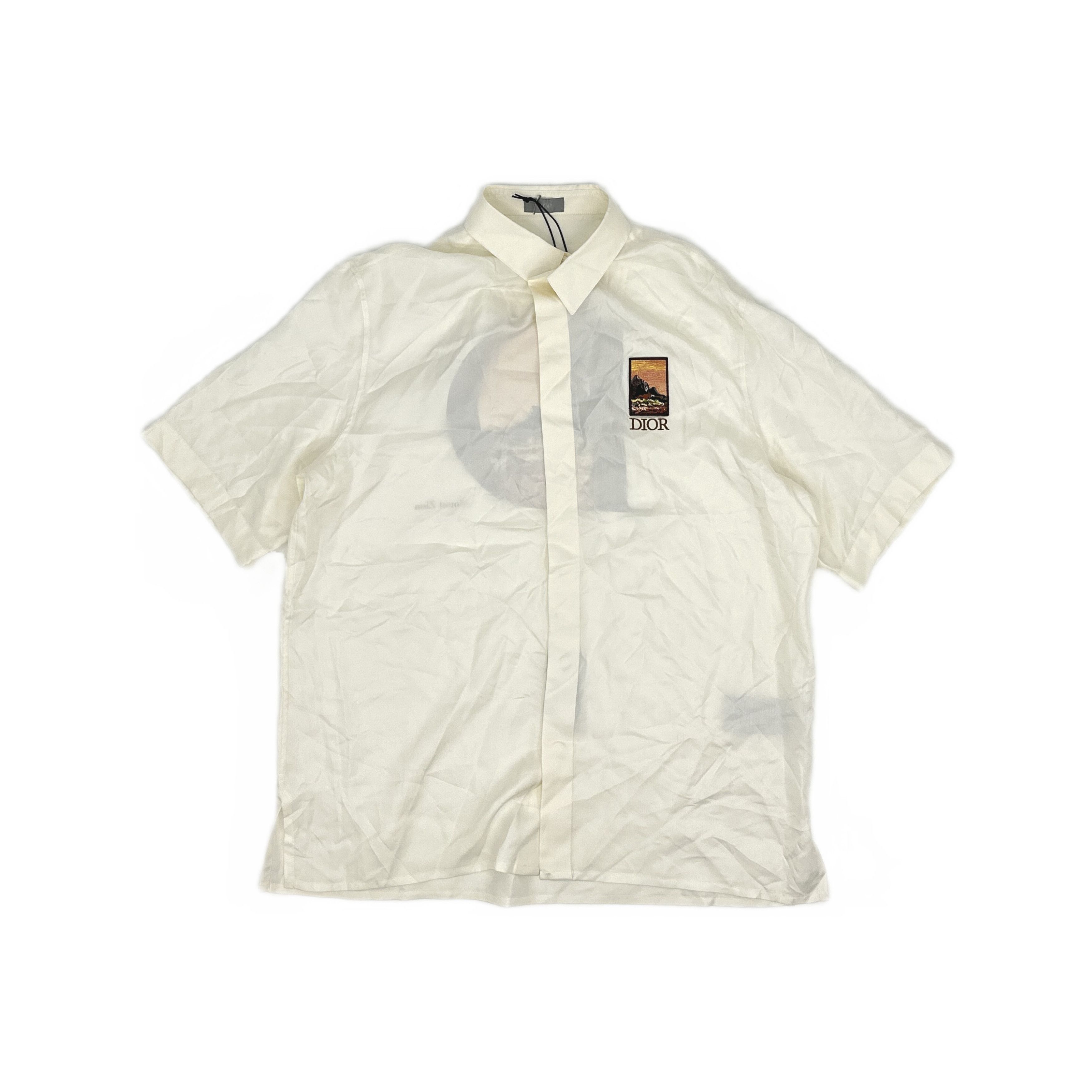 Dior Dior Mount Zion Landscape Graphic Silk Shirt 41 Size US L / EU 52-54 / 3 - 1 Thumbnail