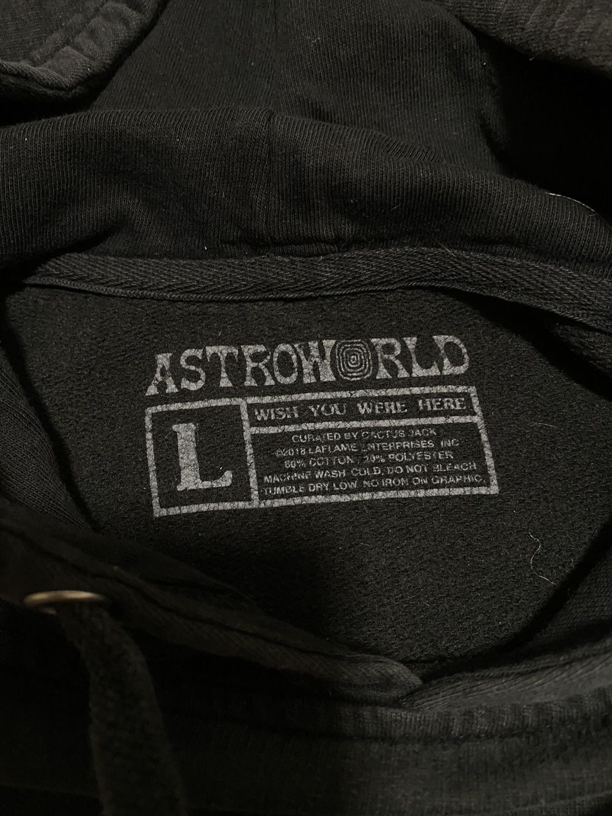 Travis Scott × Vintage Rare Y2K Travis Scott Astroworld Wish You Were Here Hoodie Size US L / EU 52-54 / 3 - 9 Thumbnail