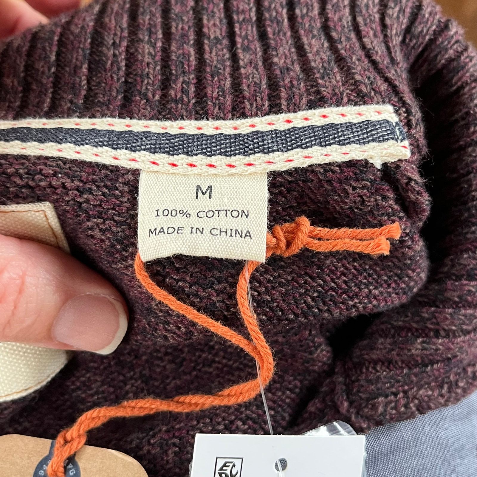 Weatherproof Weatherproof Vintage Brown Henley Pullover Sweater M. NEW Size US M / EU 48-50 / 2 - 6 Thumbnail