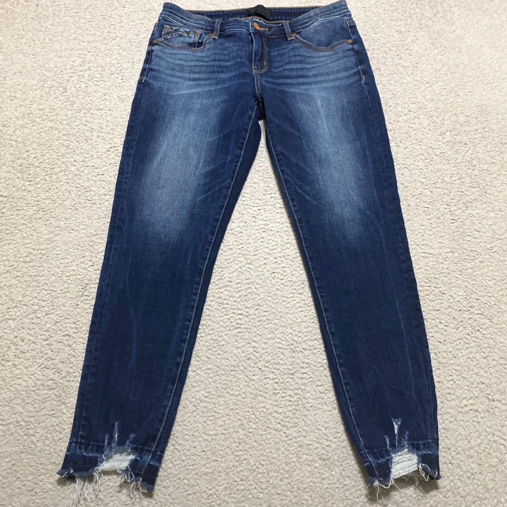 Buckle Black Buckle Black Jeans Buckle Black 29 Blue Denim Dark Wash Skinny Mid Rise 26 Inseam 5-Pocket Denim Denim Stretch Logo Regular Womens Size 29" - 2 Thumbnail