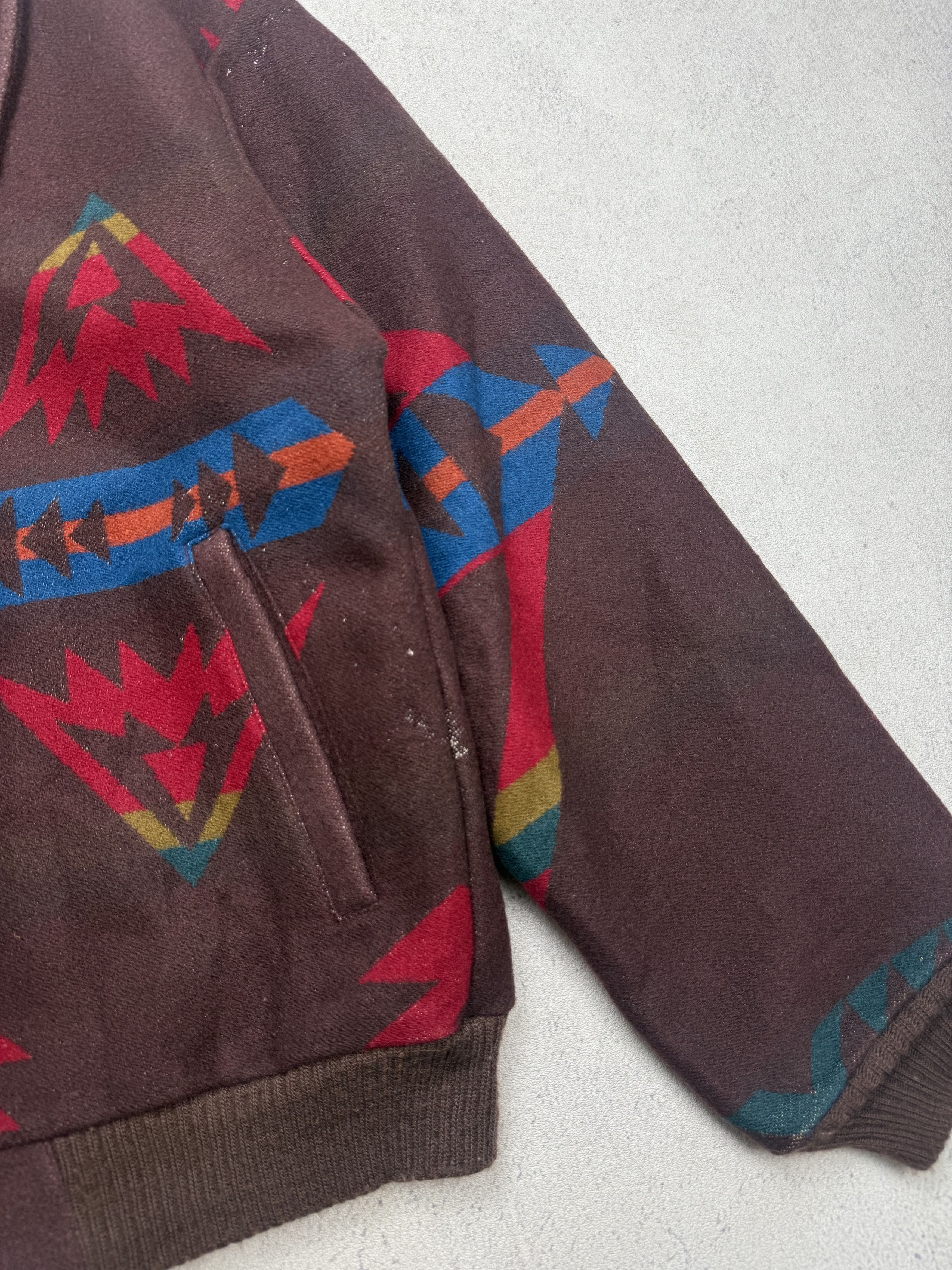 80s Pendleton High Grade Western Wear Aztec Wool Jacket