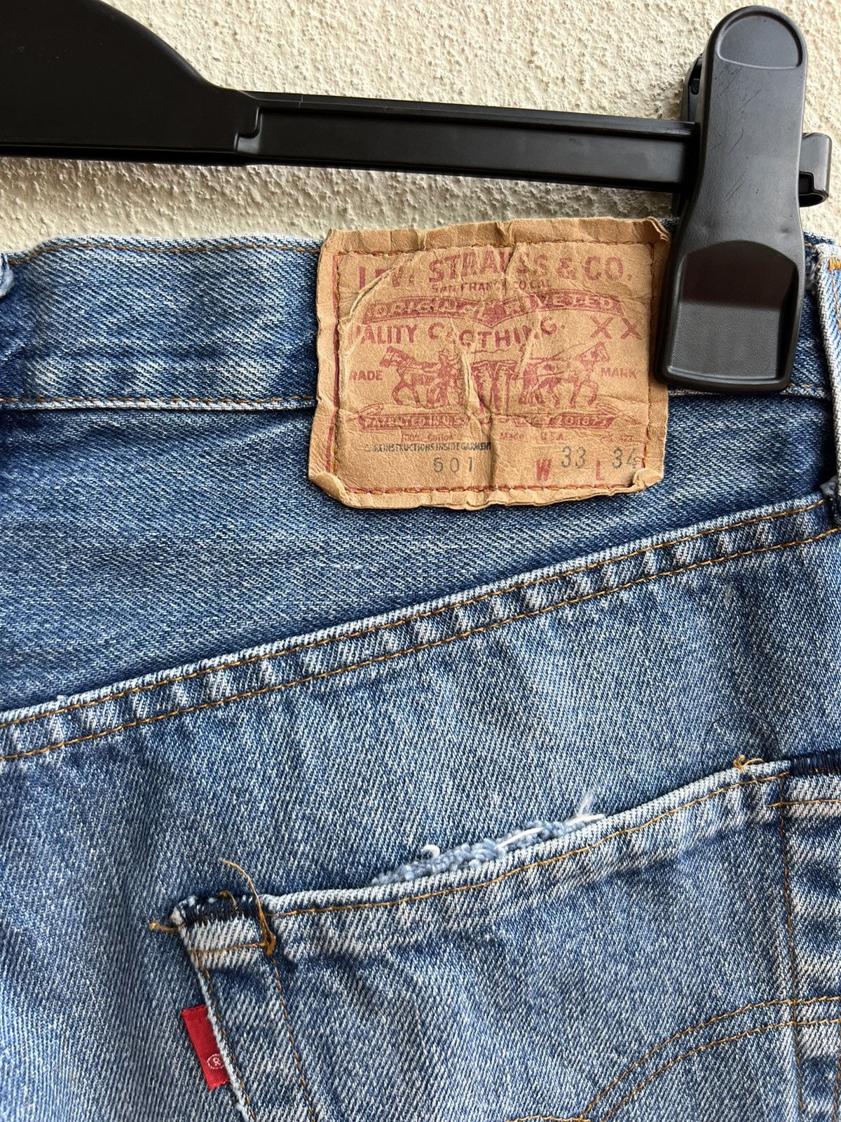 Vintage 80s Levi’s 501 Fade Denim Jeans