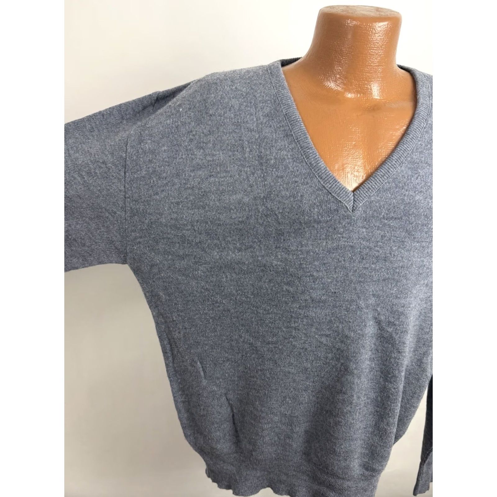 Vintage VINTAGE Puritan Sweater Mens XL V-Neck Knit Pullover Gray Heather Minimal Golf 80s 90s Retro Pullover Men XLLid Size US XL / EU 56 / 4 - 5 Thumbnail