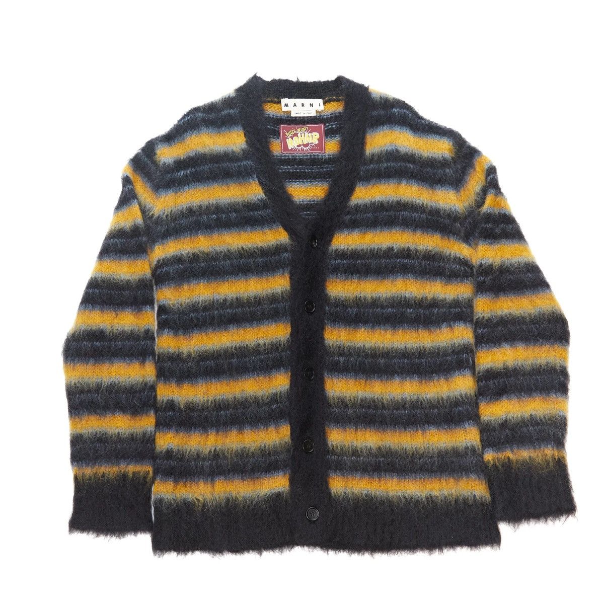 Marni MARNI STRIPED MOHAIR CARDIGAN | Grailed