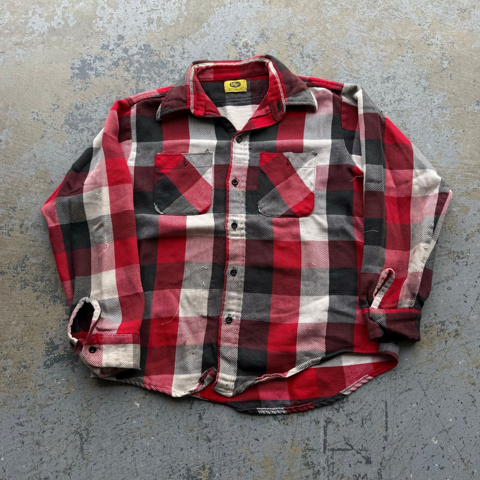 Vintage Vintage Mr. Leggs Plaid Cotton Flannel Sz L Size US L / EU 52-54 / 3 - 1 Thumbnail