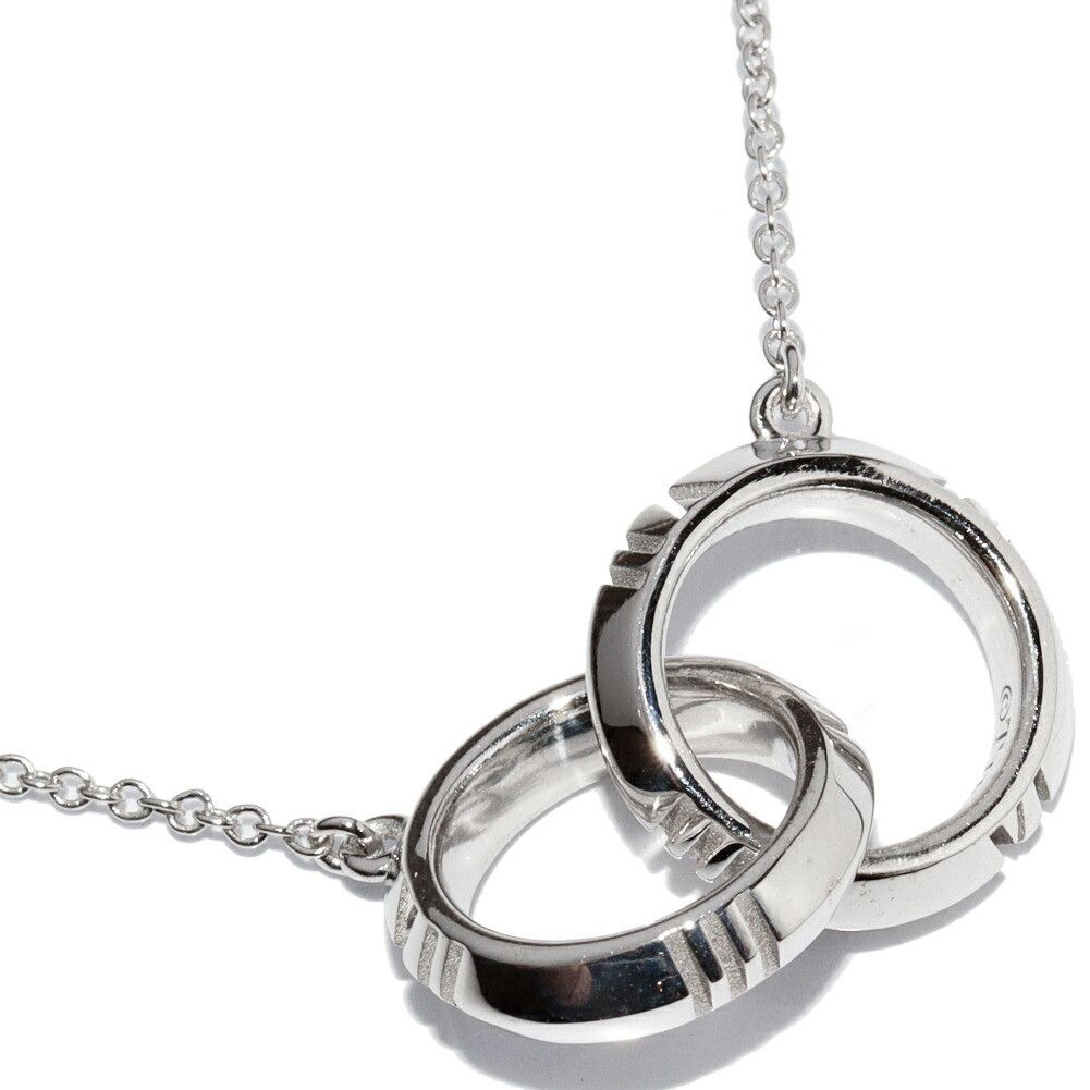 Tiffany & Co. Tiffany & Co. Tiffany & Co. K18WG Atlas X Closed Interlocking Pendant Necklace Metal Necklace DUTY FREE for USA Size ONE SIZE - 1 Thumbnail