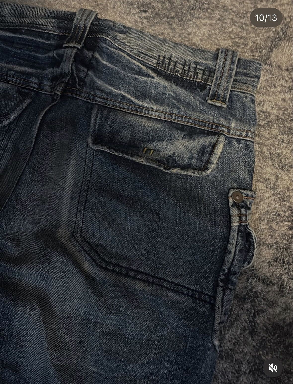 Hysteric Glamour Bartack Japanese Cargo Denim Size US 31 - 10 Thumbnail