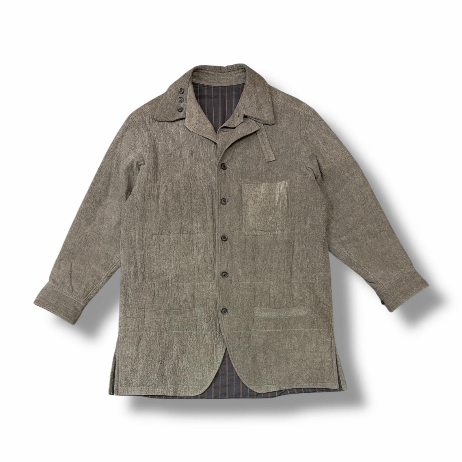 Yohji Yamamoto yohji yamamoto pour homme 25AW LINEN/COTTON PADDED BLOUSE Size US M / EU 48-50 / 2 - 1 Thumbnail