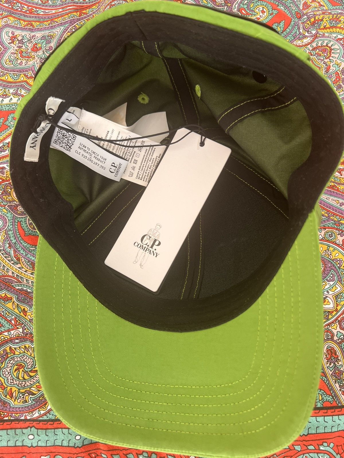 C.P. Company C.P. Company CHROME-R GOGGLE CAP glass hat cap green lime Size ONE SIZE - 21 Thumbnail
